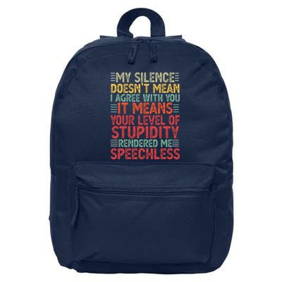 Funny For Wo Adult Dark Humor Sarcasm Novelty 16 in Basic Backpack