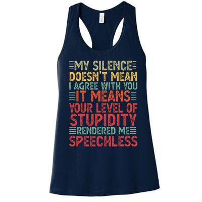 Funny For Wo Adult Dark Humor Sarcasm Novelty Women's Racerback Tank