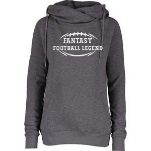 Fantasy Football Winner Legend Womens Funnel Neck Pullover Hood