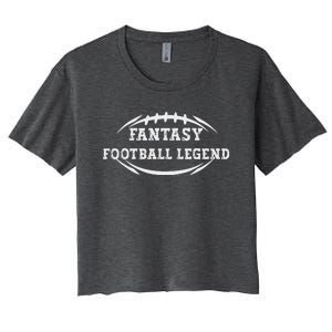 Fantasy Football Winner Legend Women's Crop Top Tee