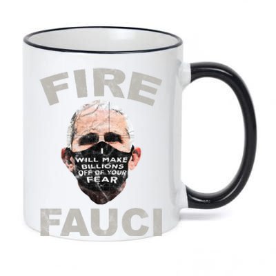 Fire Fauci Will Make Billions Off Of Your Fear 11oz Black Color Changing Mug