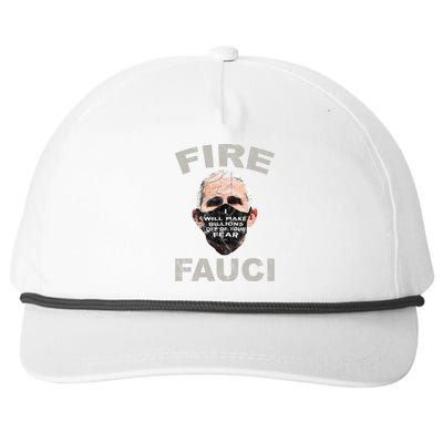 Fire Fauci Will Make Billions Off Of Your Fear Snapback Five-Panel Rope Hat