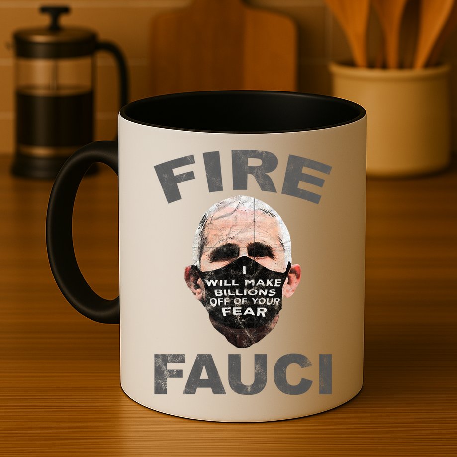 Fire Fauci Will Make Billions Off Of Your Fear Mug