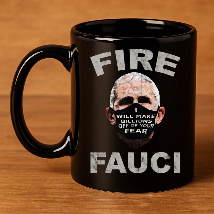 Fire Fauci Will Make Billions Off Of Your Fear 11oz C Handle Ceramic Mug