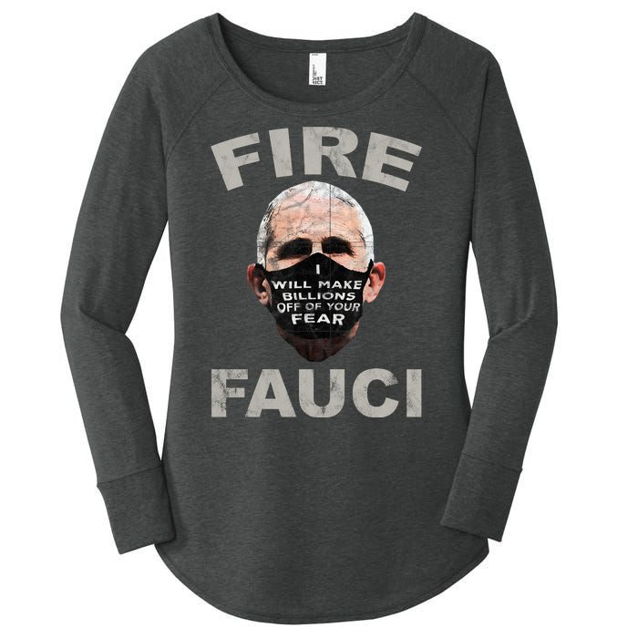 Fire Fauci Will Make Billions Off Of Your Fear Women's Perfect Tri Tunic Long Sleeve Shirt