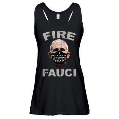 Fire Fauci Will Make Billions Off Of Your Fear Ladies Essential Flowy Tank