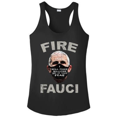 Fire Fauci Will Make Billions Off Of Your Fear Ladies PosiCharge Competitor Racerback Tank