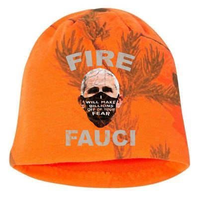 Fire Fauci Will Make Billions Off Of Your Fear Kati - Camo Knit Beanie