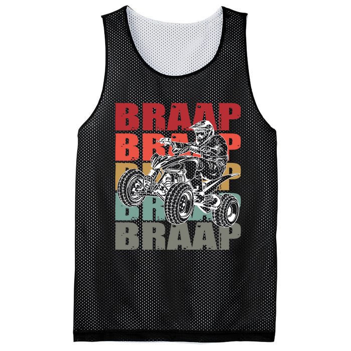 Funny Four Wheeler Quad Riding Atv Rider Racing Vintage Gift Mesh Reversible Basketball Jersey Tank