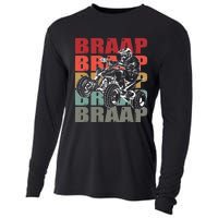 Funny Four Wheeler Quad Riding Atv Rider Racing Vintage Gift Cooling Performance Long Sleeve Crew