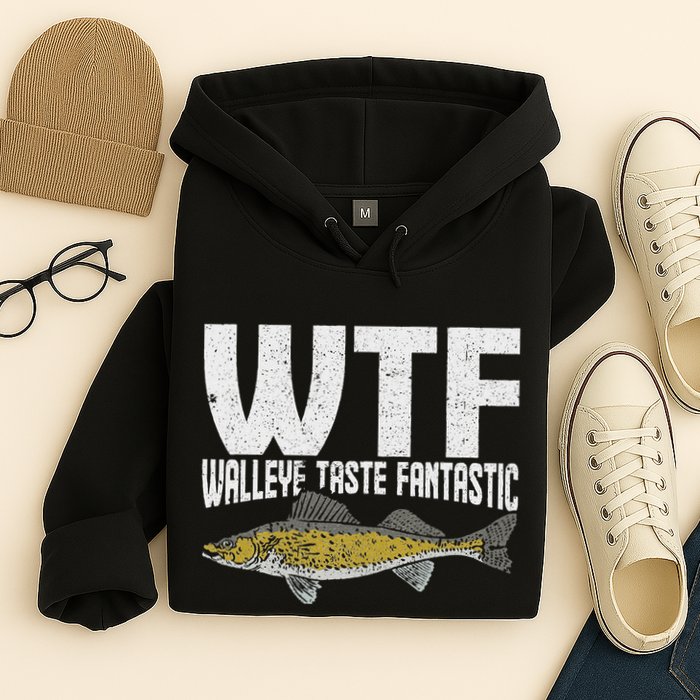 Funny Fisherman Wtf Walleye Taste Fantastic Walleye Fishing Hoodie