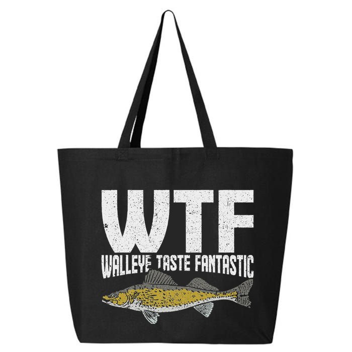 Funny Fisherman Wtf Walleye Taste Fantastic Walleye Fishing 25L Jumbo Tote