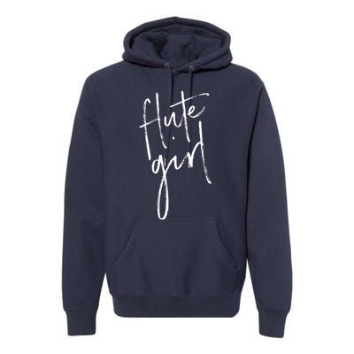 Flute For Women Flute Players T Band Gifts Premium Hoodie