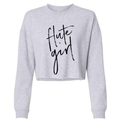 Flute For Women Flute Players T Band Gifts Cropped Pullover Crew