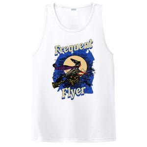 Frequent Flyer Witch Funny Halloween Witch Flyer PosiCharge Competitor Tank