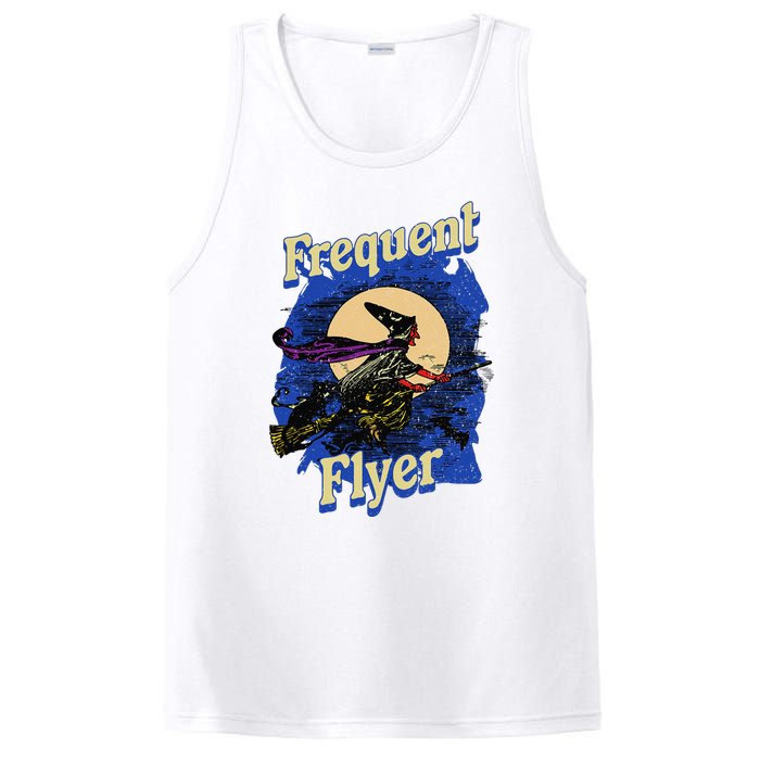 Frequent Flyer Witch Funny Halloween Witch Flyer PosiCharge Competitor Tank