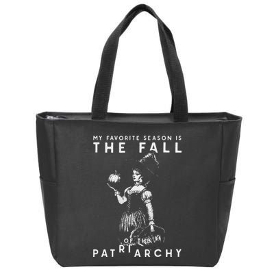 Funny Feminist Witch My Favorite Season Zip Tote Bag