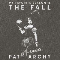Funny Feminist Witch My Favorite Season Cotton Canvas Backpack
