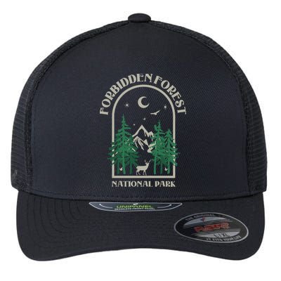 Forbidden Forest Wizard National Park Flexfit Unipanel Trucker Cap