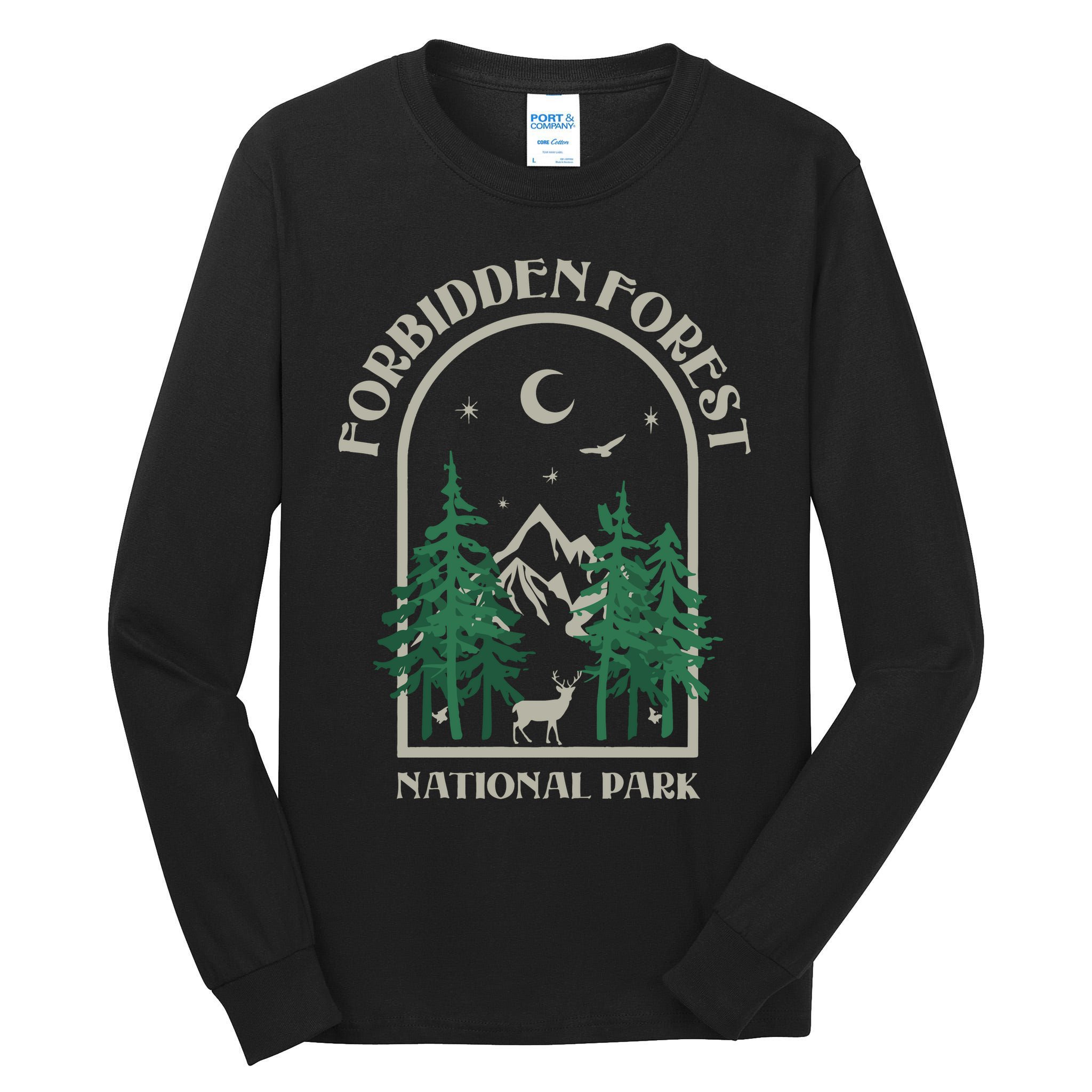 Forbidden Forest Wizard National Park Tall Long Sleeve T-Shirt