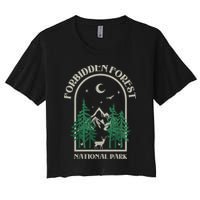 Forbidden Forest Wizard National Park Women's Crop Top Tee