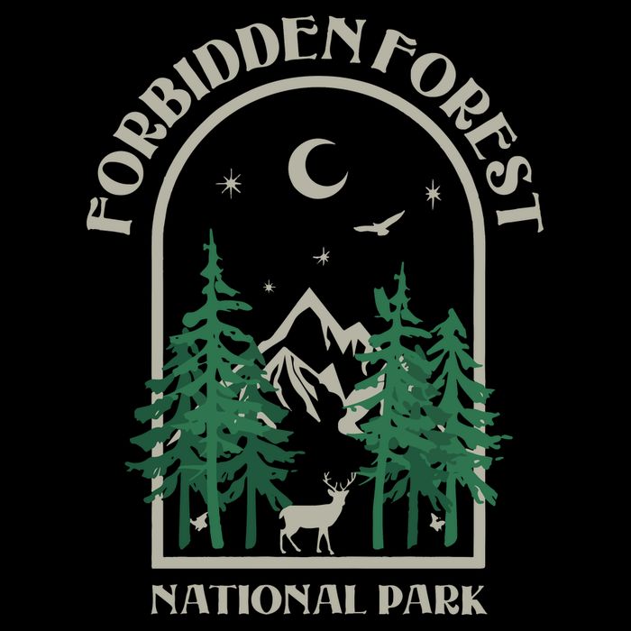 Forbidden Forest Wizard National Park Women's Crop Top Tee
