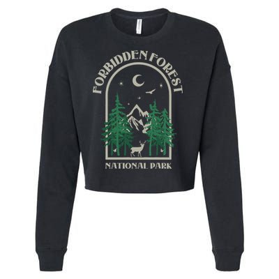 Forbidden Forest Wizard National Park Cropped Pullover Crew