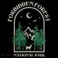 Forbidden Forest Wizard National Park Womens T-Shirt