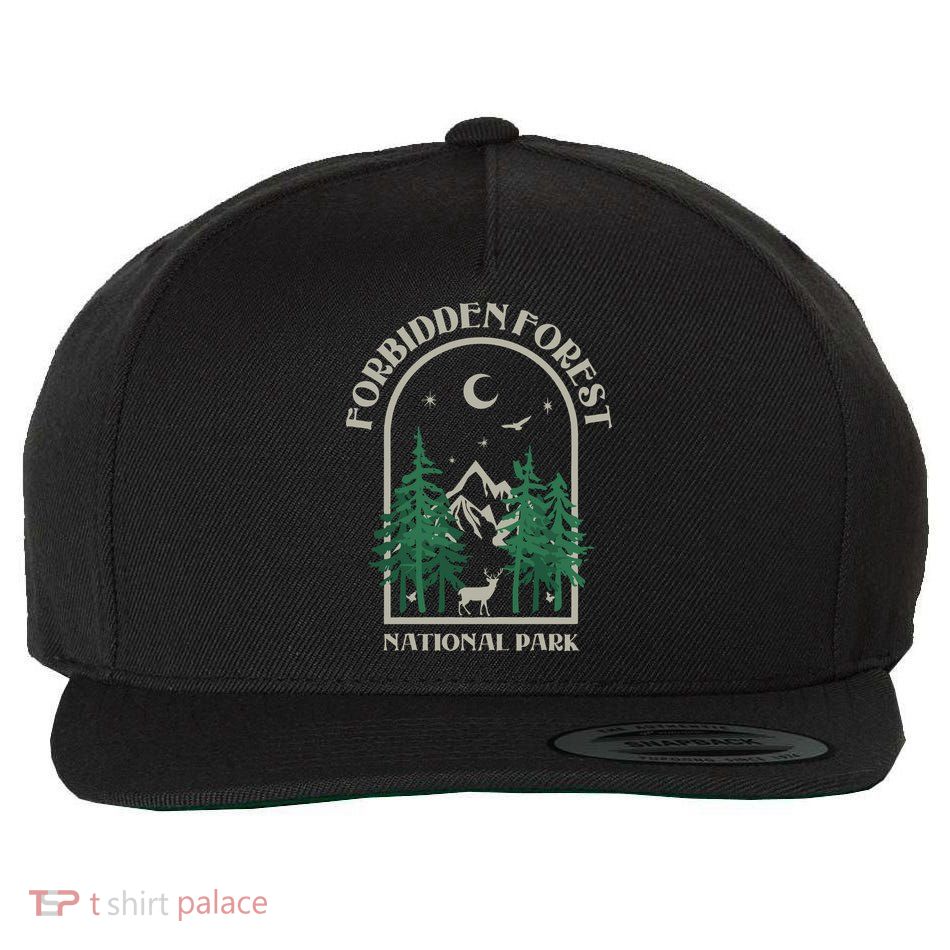 Forbidden Forest Wizard National Park Wool Snapback Cap