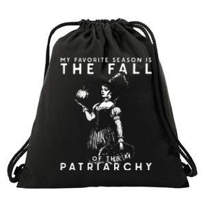 Funny Feminist Witch My Favorite Season Drawstring Bag