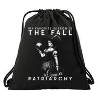 Funny Feminist Witch My Favorite Season Drawstring Bag