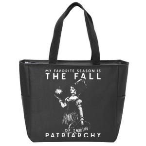 Funny Feminist Witch My Favorite Season Zip Tote Bag