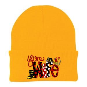 Firefighter Fire Wife Proud Hot Fire Hero Wives Gift Knit Cap Winter Beanie