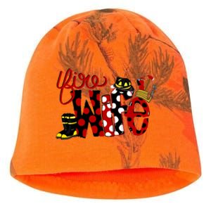 Firefighter Fire Wife Proud Hot Fire Hero Wives Gift Kati - Camo Knit Beanie