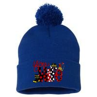 Firefighter Fire Wife Proud Hot Fire Hero Wives Gift Pom Pom 12in Knit Beanie