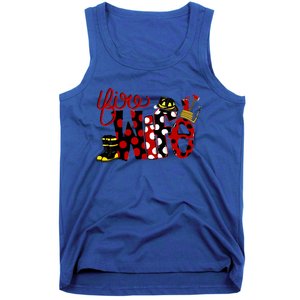 Firefighter Fire Wife Proud Hot Fire Hero Wives Gift Tank Top