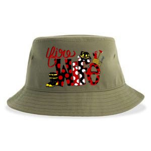 Firefighter Fire Wife Proud Hot Fire Hero Wives Gift Sustainable Bucket Hat