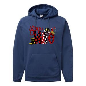 Firefighter Fire Wife Proud Hot Fire Hero Wives Gift Performance Fleece Hoodie