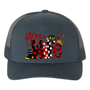 Firefighter Fire Wife Proud Hot Fire Hero Wives Gift Yupoong Adult 5-Panel Trucker Hat