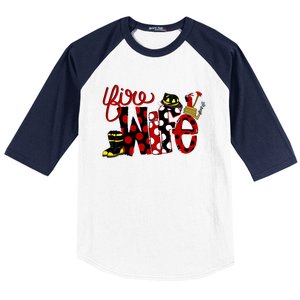 Firefighter Fire Wife Proud Hot Fire Hero Wives Gift Baseball Sleeve Shirt