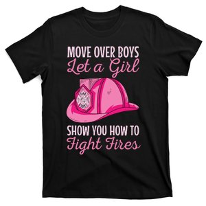 Firewoman Firefighter Women Volunteer Firefighting Rescuer T-Shirt