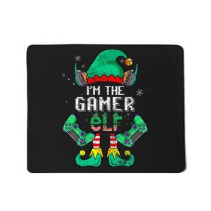 Funny Family Xmas Gaming The Gamer Elf Christmas Mousepad