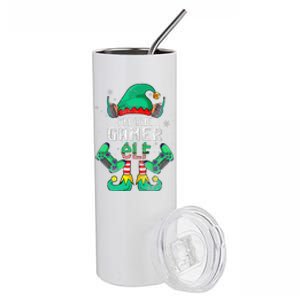 Funny Family Xmas Gaming The Gamer Elf Christmas Stainless Steel Tumbler