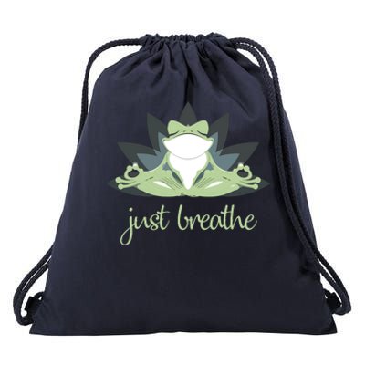 Funny Frog Yoga Meditation Tee Pilates Yoga Animals Lover Drawstring Bag