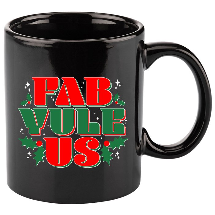 Funny Fab Yule Us Christmas 11oz C Handle Ceramic Mug