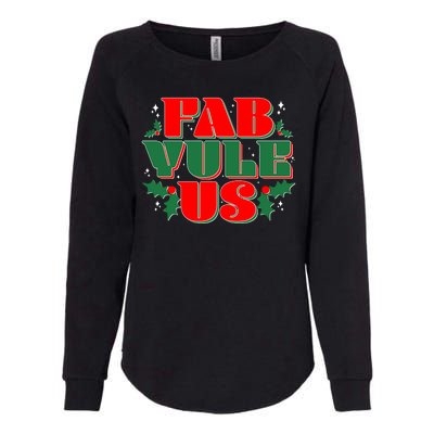 Funny Fab Yule Us Christmas Womens California Wash Sweatshirt