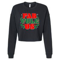 Funny Fab Yule Us Christmas Cropped Pullover Crew
