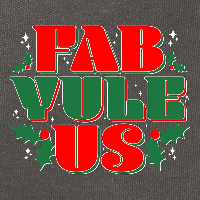 Funny Fab Yule Us Christmas Cotton Canvas Backpack