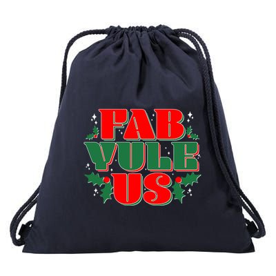 Funny Fab Yule Us Christmas Drawstring Bag