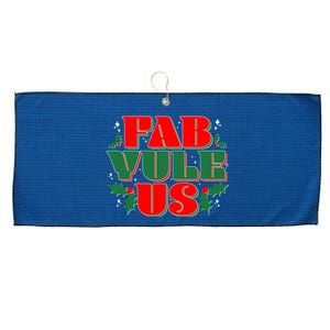 Funny Fab Yule Us Christmas Large Microfiber Waffle Golf Towel